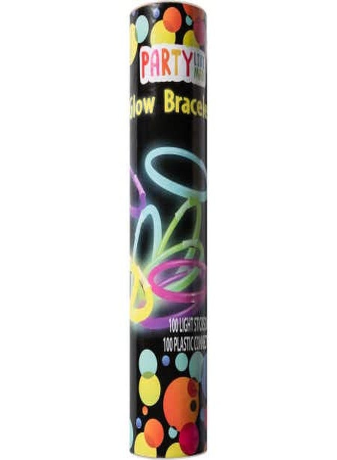 Atpata Funky Glow Sticks Band Bracelets-100Pcs Pack Bulk Glowing Stiks Bands Radium Tubes - Image 1
